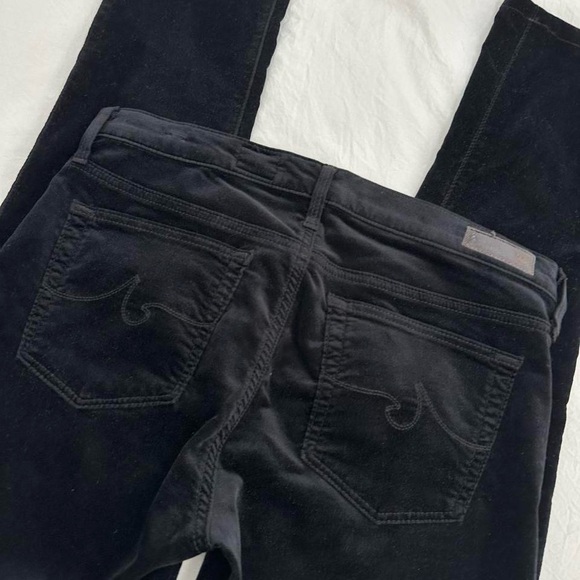 AG Jeans Velvet Low Rise Skinny Jeans - Picture 6 of 8